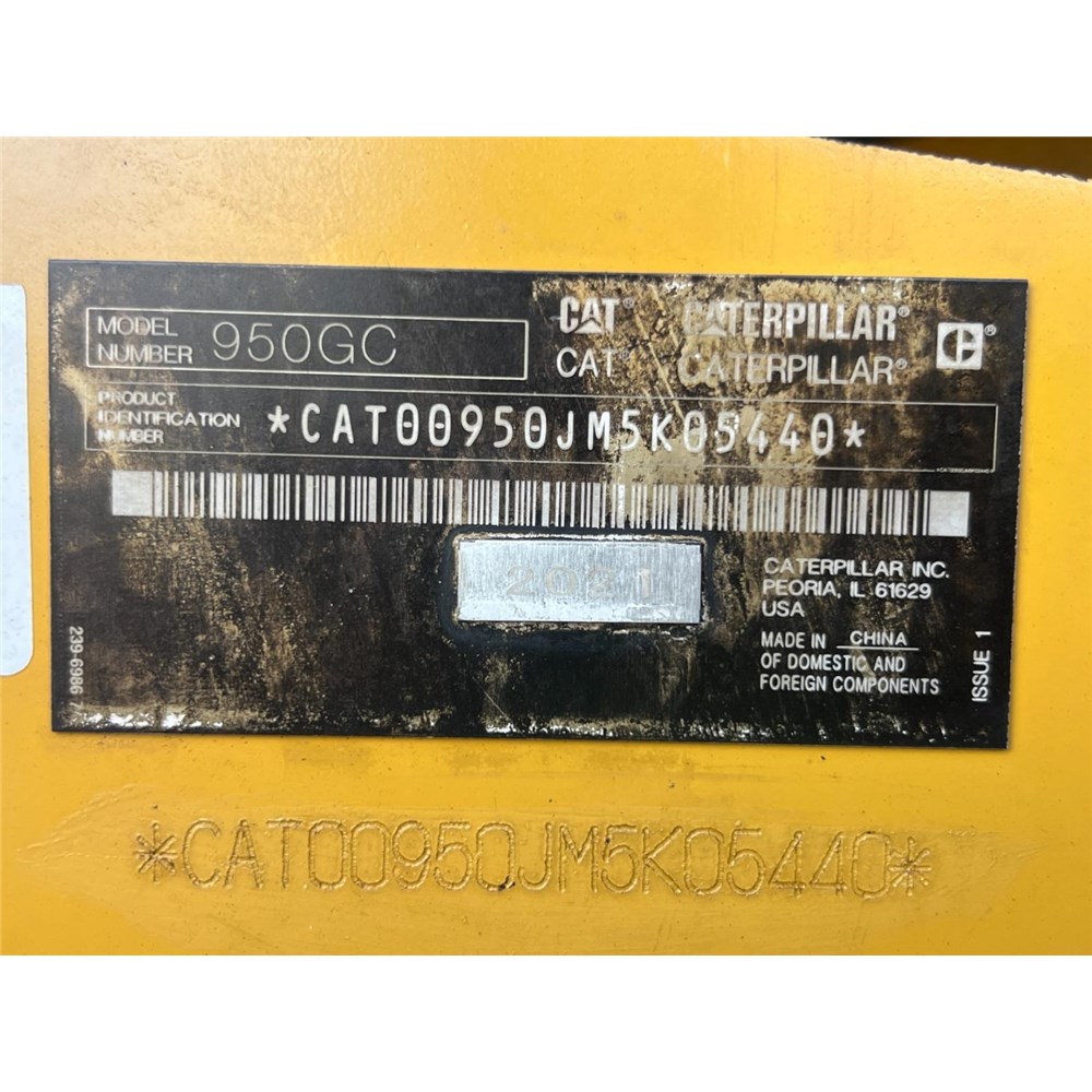 2021 CATERPILLAR 950GC M5K | Tilly’s Crawler Parts